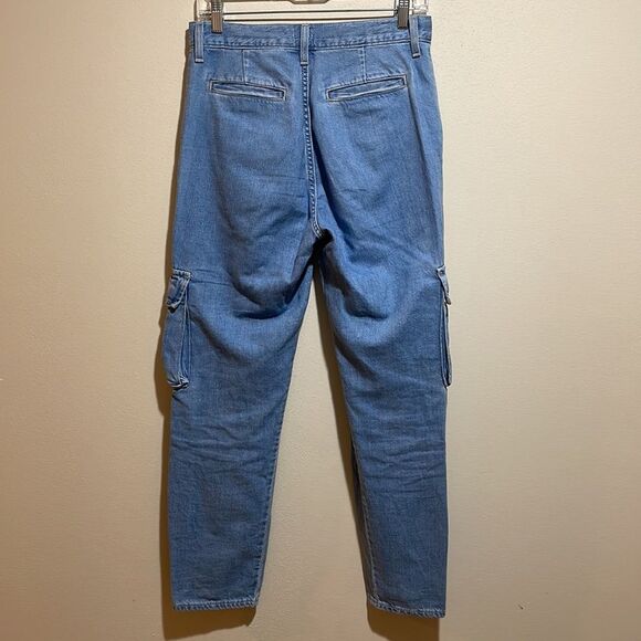 Levi's Premium Loose Cargo Denim Jeans Cotton Hemp Blend Utility Size 25 - Picture 11 of 16